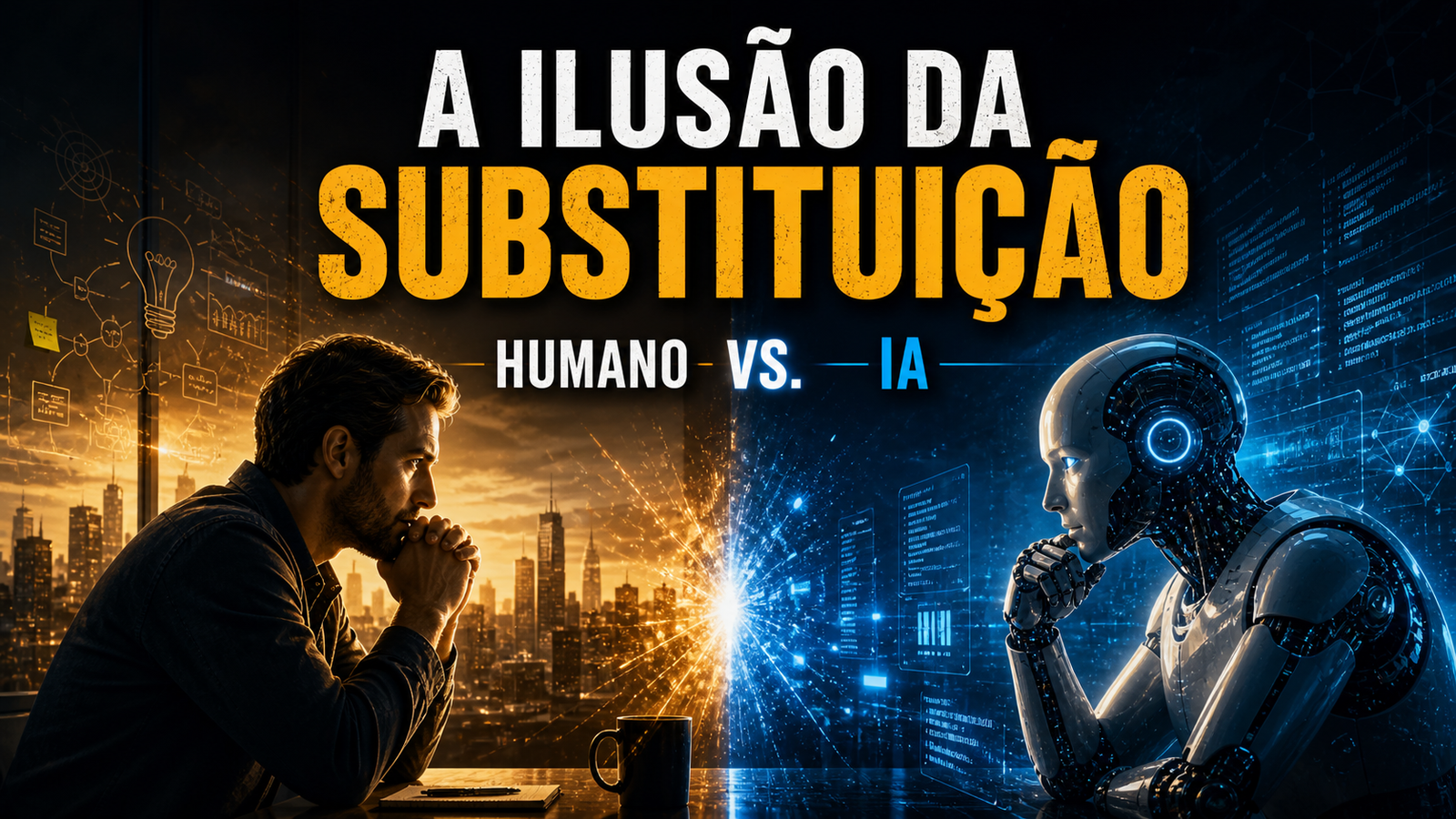 A Ilusão da Substituição: Porque a Inteligência Artificial Torna o Humano Mais Crítico